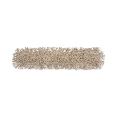 Industrial Dust Mop Head, Cotton, 36 x 3, White