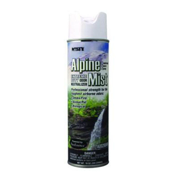 Hand-Held Odor Neutralizer, Alpine Mist, 10 Oz Aerosol Spray, 12/Carton