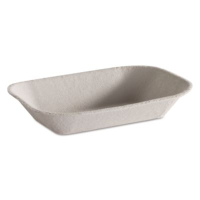 Savaday Molded Fiber Food Tray, 5 x 7, Beige, Paper, 250/Bag, 4 Bags/Carton