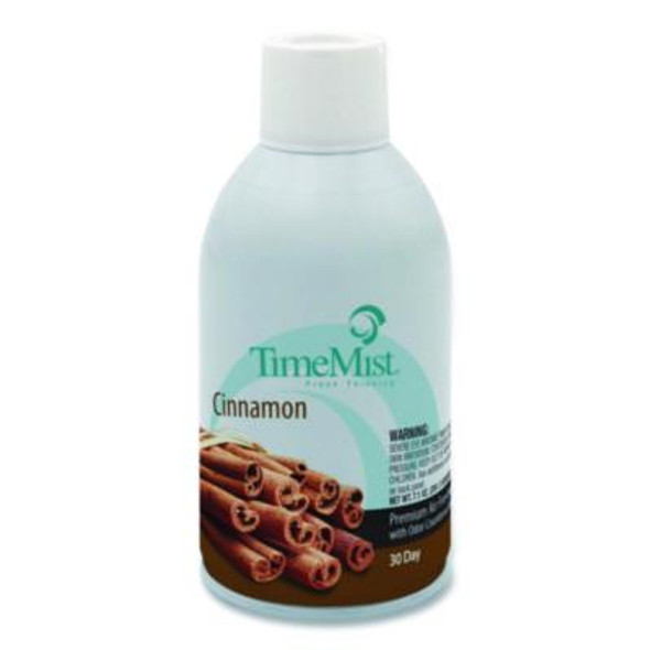 Premium Metered Air Freshener Refill, Cinnamon, 7.1 Oz Aerosol Spray, 12/Carton