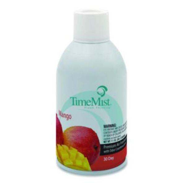 Premium Metered Air Freshener Refill, Mango, 7.1 Oz Aerosol Spray, 12/Carton