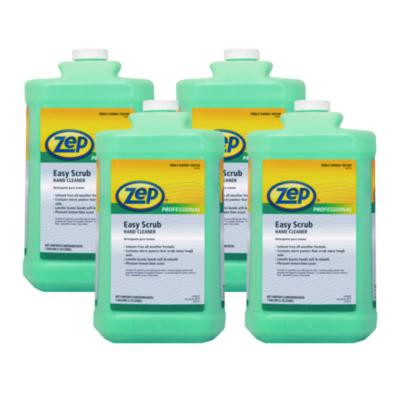 Industrial Hand Cleaner, Easy Scrub, Lemon Scent, 1 Gal Bottle, 4/Carton