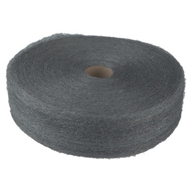 Industrial-Quality Steel Wool Reel, #3 Coarse, 5 Lb Reel, Steel Gray, 6/Carton