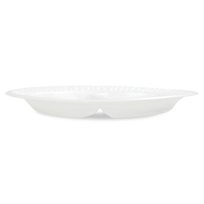 Concorde Foam Plate, 3-Compartment Plate, 10.25" Dia, White, 125/Pack, 4 Packs/Carton