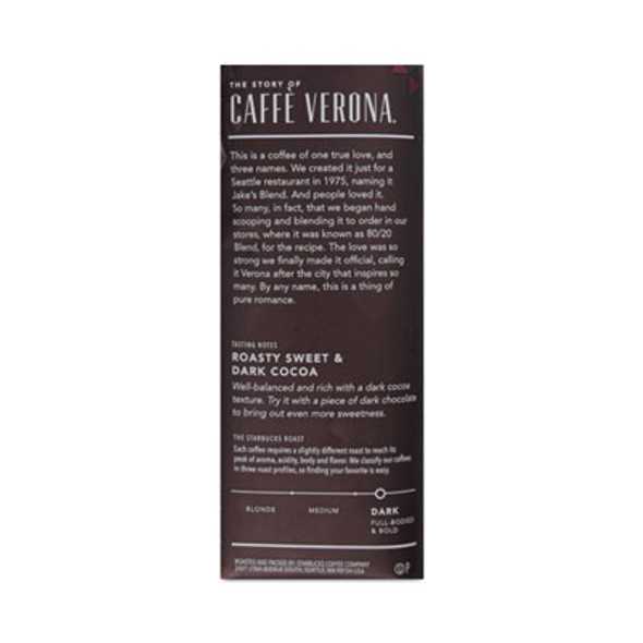 Whole Bean Coffee, Caffe Verona, 1 Lb Bag
