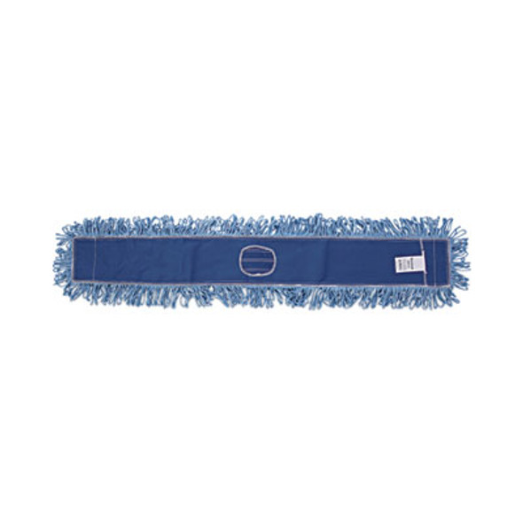 Dust Mop Head, Cotton/Synthetic Blend, 48" X 5", Blue