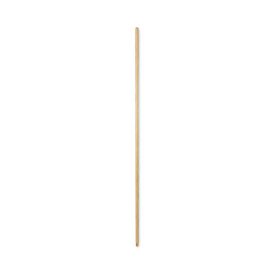 Threaded End Broom Handle, 0.94" Dia x 54", Natural