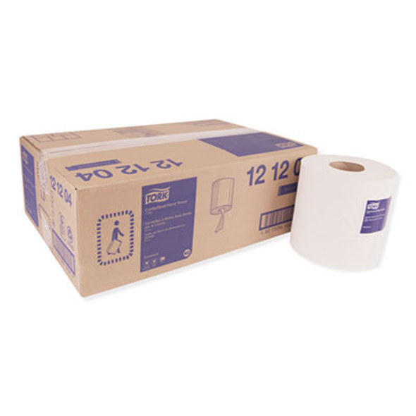 Centerfeed Hand Towel, 2-Ply, 7.6 X 11.8, White, 600/Roll, 6 Rolls/Carton