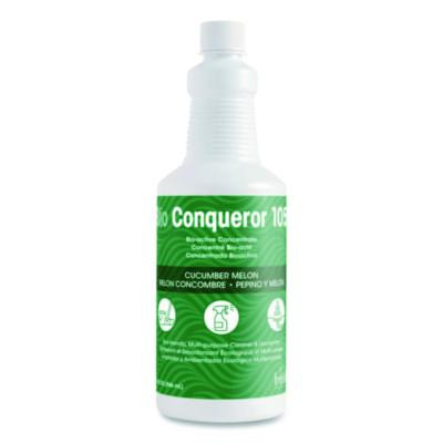 Bio Conqueror 105 Enzymatic Odor Counteractant Concentrate, Cucumber Melon, 1 Qt Bottle, 12/Carton