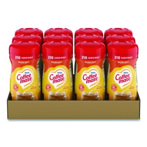 Non-Dairy Powdered Creamer, Hazelnut, 15 Oz Canister, 12/Carton