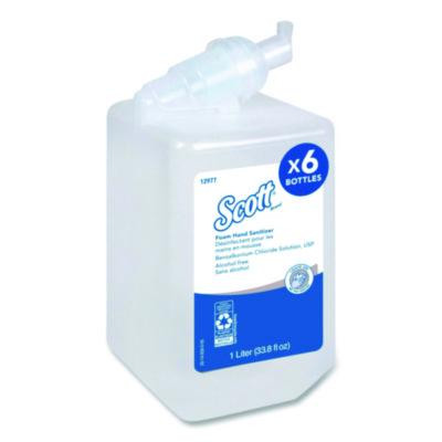 Essential Alcohol-Free Foam Hand Sanitizer, 1,000 Ml Cassette, Unscented, 6/Carton