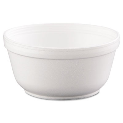 Insulated Foam Bowls, 12 Oz, White, 50/Pack, 20 Packs/Carton
