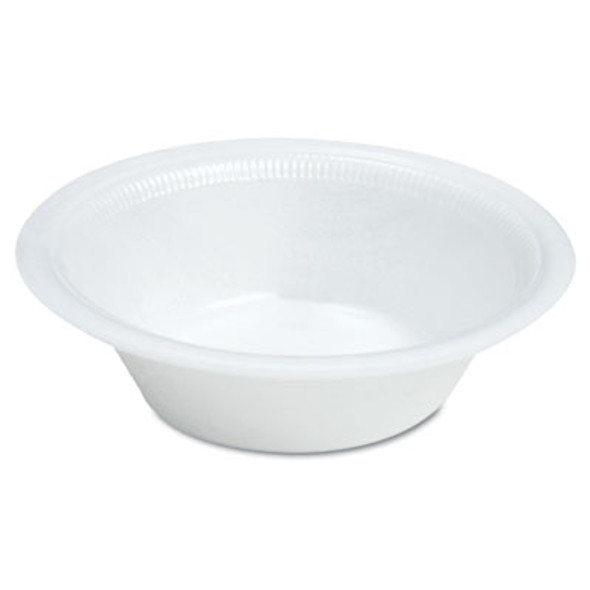 Quiet Classic Laminated Foam Dinnerware, Bowl, 12 Oz, White, 125/Pack