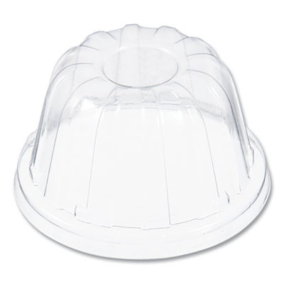 Dome-Top Sundae/Cold Cup Lids, Fits 6 Oz/8 Oz/12 Oz Cold Cups, Plastic, Clear, 50/Pack, 20 Packs/Carton