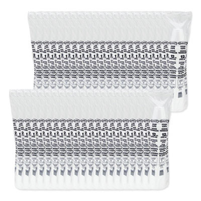 Foam Drink Cups, 12 Oz, Squat, White, 1,000/Carton