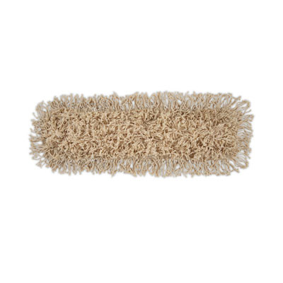 Industrial Dust Mop Head, Hygrade Cotton, 24 x 5, White