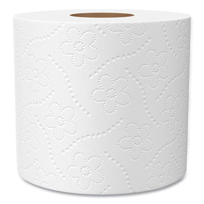 100% Recycled Bathroom Tissue,  Individually Wrapped Rolls, Septic Safe, 2-Ply, White, 500 Sheets/Roll, 60 Rolls/Carton