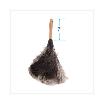 Professional Ostrich Feather Duster, 7" Wood Handle