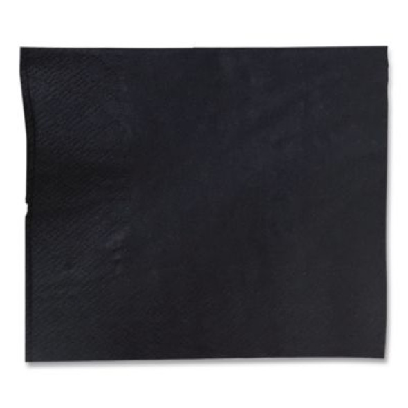 Cocktail Napkins, 2-Ply, 9 x 9, Black, 2,000/Carton