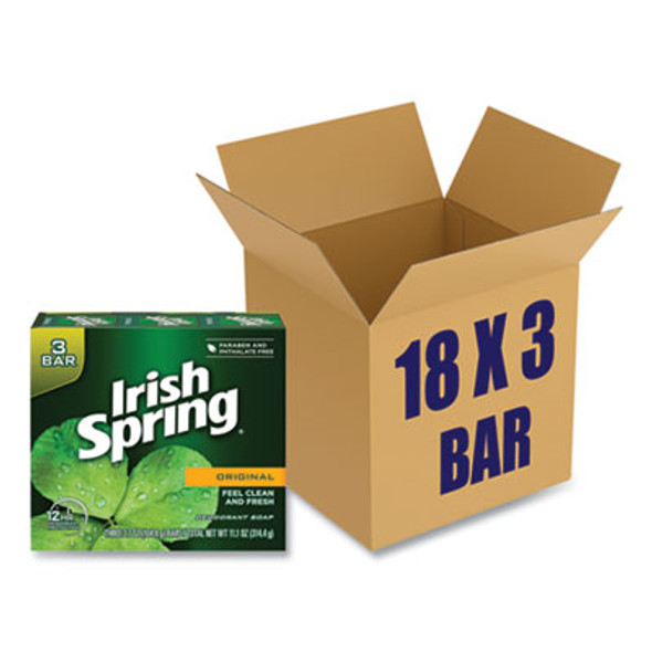 Bar Soap, Clean Fresh Scent, 3.75 Oz, 3 Bars/Pack, 18 Packs/Carton