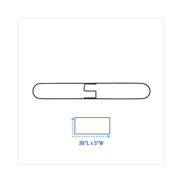 Clip-On Dust Mop Frame, 36w X 5d, Zinc Plated