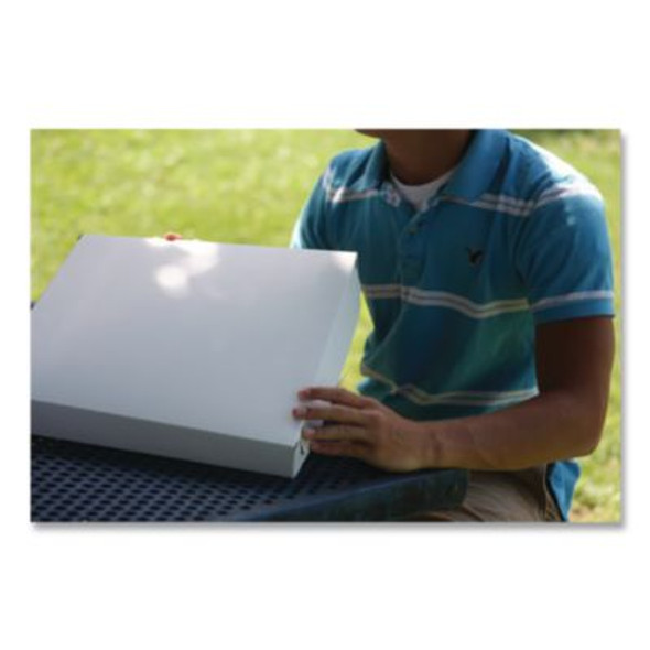 Lock-Corner Pizza Boxes, 14 x 14 x 1.88, White, Paper, 100/Carton