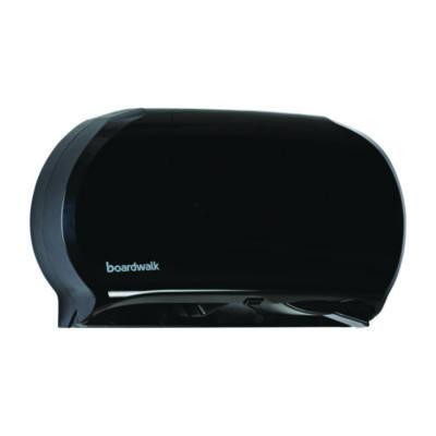 Jumbo Twin Toilet Tissue Dispenser, 20.25 x 6 x 12.25, Black
