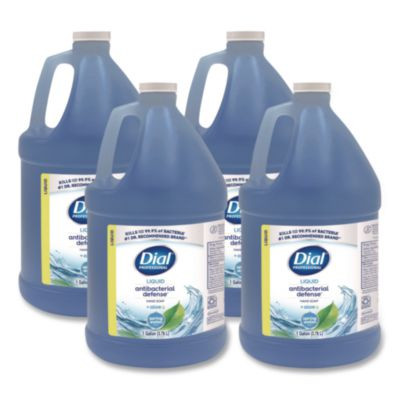Antibacterial Liquid Hand Soap, Spring Water Scent, 1 Gal, 4/Carton