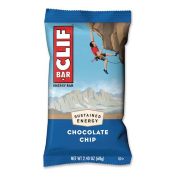 Energy Bar, Chocolate Chip, 2.4 Oz, 12/Box