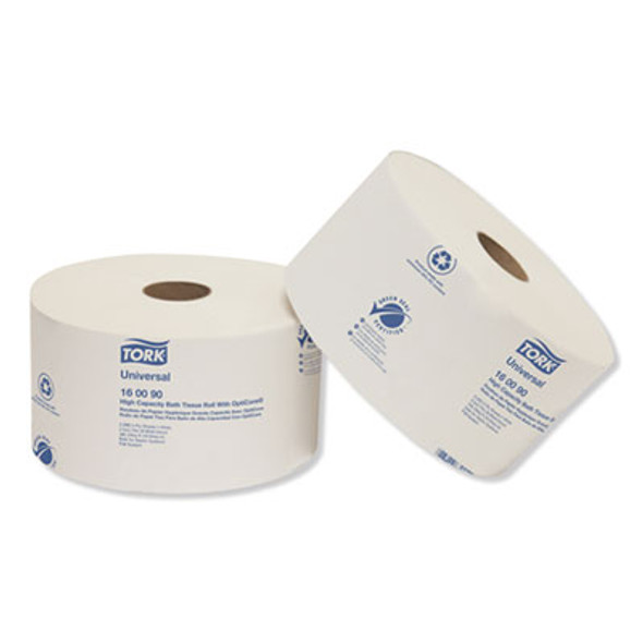 Universal High Capacity Bath Tissue With Opticore, Septic Safe, 2-Ply, White, 2,000 Sheets/Roll, 12 Rolls/Carton