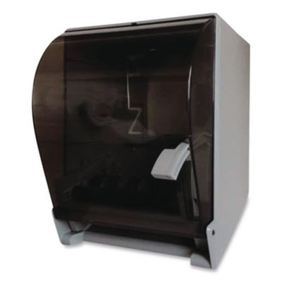 Lever Action Roll Towel Dispenser, 11.25 X 9.5 X 14.38, Transparent