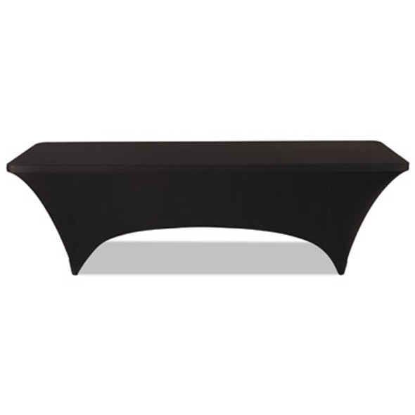 Igear Fabric Table Cover, Polyester/Spandex, 30" X 96", Black