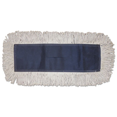 Dust Mop Head, Disposable, 5 x 60, White