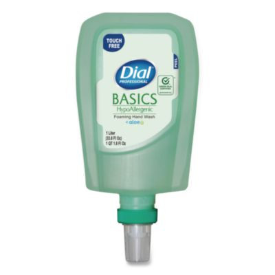 Basics Hypoallergenic Foaming Hand Wash Refill For Fit Touch Free Dispenser, Fresh Floral Scent, 1 L, 3/Carton