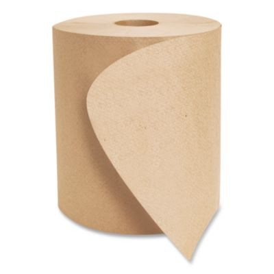 Boardwalk Green Universal Roll Towels, 1-Ply, 8" x 800 Ft, Natural, 6 Rolls/Carton