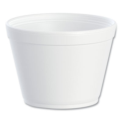 Foam Containers, Extra Squat, 16 Oz, White, 25/Bag, 20 Bags/Carton