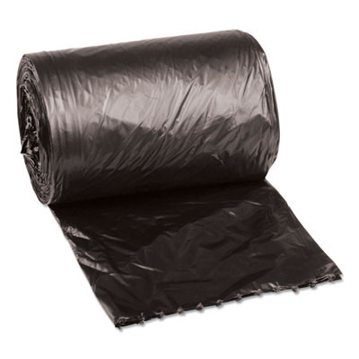 Low-Density Waste Can Liners, 4 Gal, 0.35 Mil, 17" x 17", Black, Perforated Roll, 50 Bags/Roll, 20 Rolls/Carton