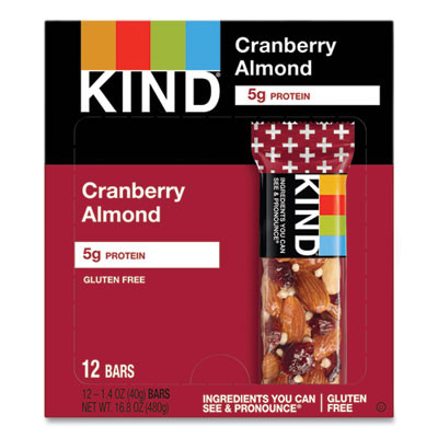 Plus Nutrition Boost Bar, Cranberry Almond And Antioxidants, 1.4 Oz Bar, 12/Box