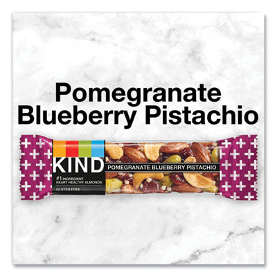 Plus Nutrition Boost Bar, Pom. Blueberry Pistachio/Antioxidants, 1.4 Oz Bar, 12/Box