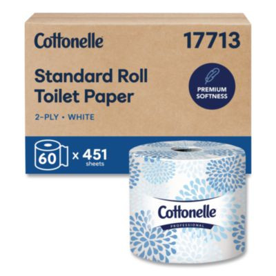 Two-Ply Bathroom Tissue For Business, Septic Safe, White, 451 Sheets/Roll, 60 Rolls/Carton
