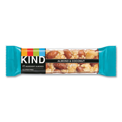 Fruit And Nut Bars, Almond And Coconut, 1.4 Oz Bar, 12/Box
