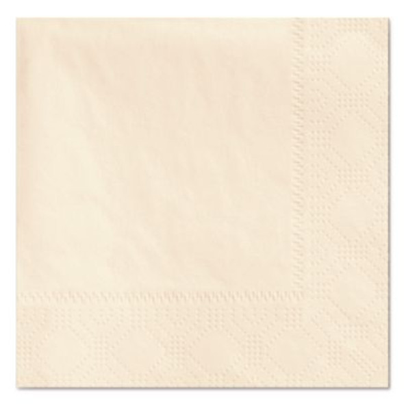 Embossed Beverage Napkins, 2-Ply, 9.5 x 9.5, Ecru, 1,000/Carton