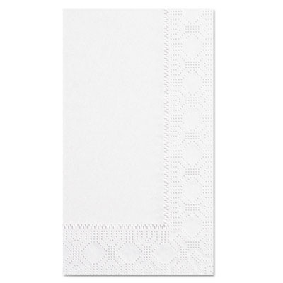 Dinner Napkins, 2-Ply, 15 x 17, White, 1,000/Carton
