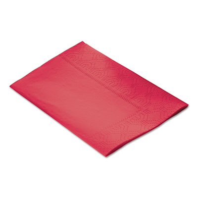 Dinner Napkins, 2-Ply, 15 x 17, Red, 1,000/Carton