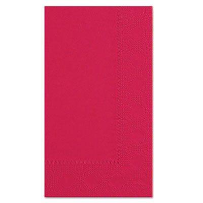 Dinner Napkins, 2-Ply, 15 x 17, Red, 1,000/Carton