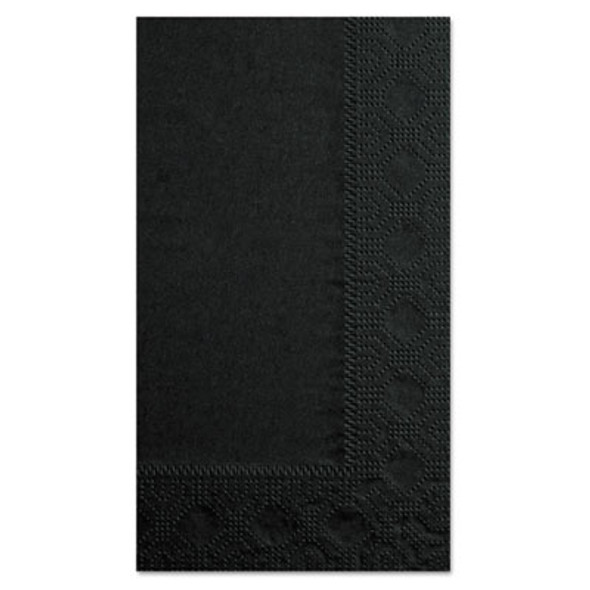 Dinner Napkins, 2-Ply, 15 x 17, Black, 1000/Carton