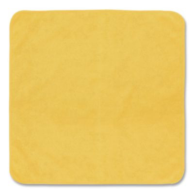 Light Commercial Microfiber Cleaning Cloths, 12 x 12, Yellow, 24/Pack