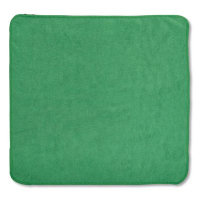 Microfiber Cleaning Cloths, 16 X 16, Green, 24/Pack