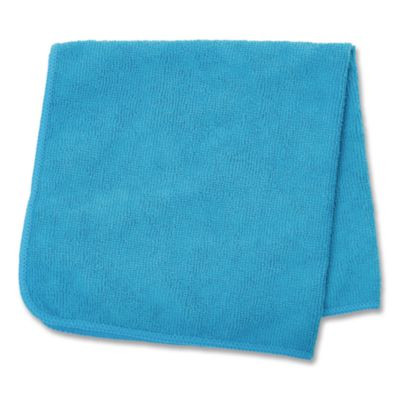 Microfiber Cleaning Cloths, 16 X 16, Blue, 24/Pack