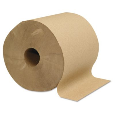 Hardwound Roll Towels, 1-Ply, 8" x 800 Ft, Brown, 6 Rolls/Carton